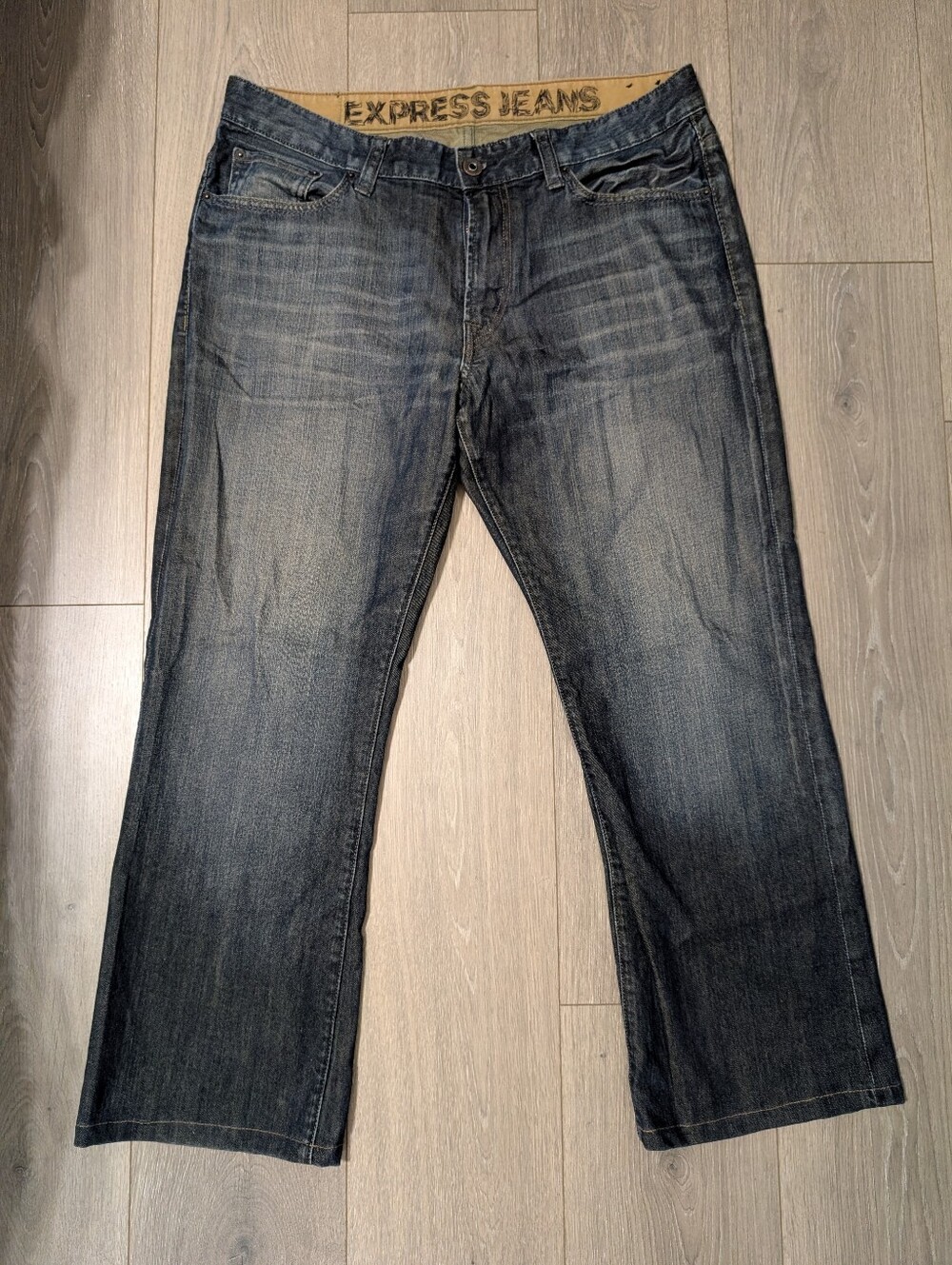 Bundle Of 2 Men's Express Jeans•Loose Stretch & Slim•Low Rise/Boot Cut•34x30👖👖 - Picture 5 of 15